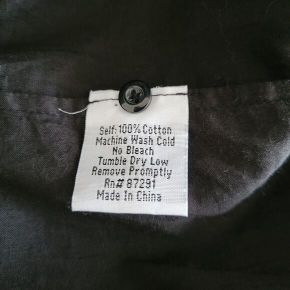 NEW Johnny Was Melanie Blouse Black Popover Sheer Cotton Women Small - Picture 11 of 12